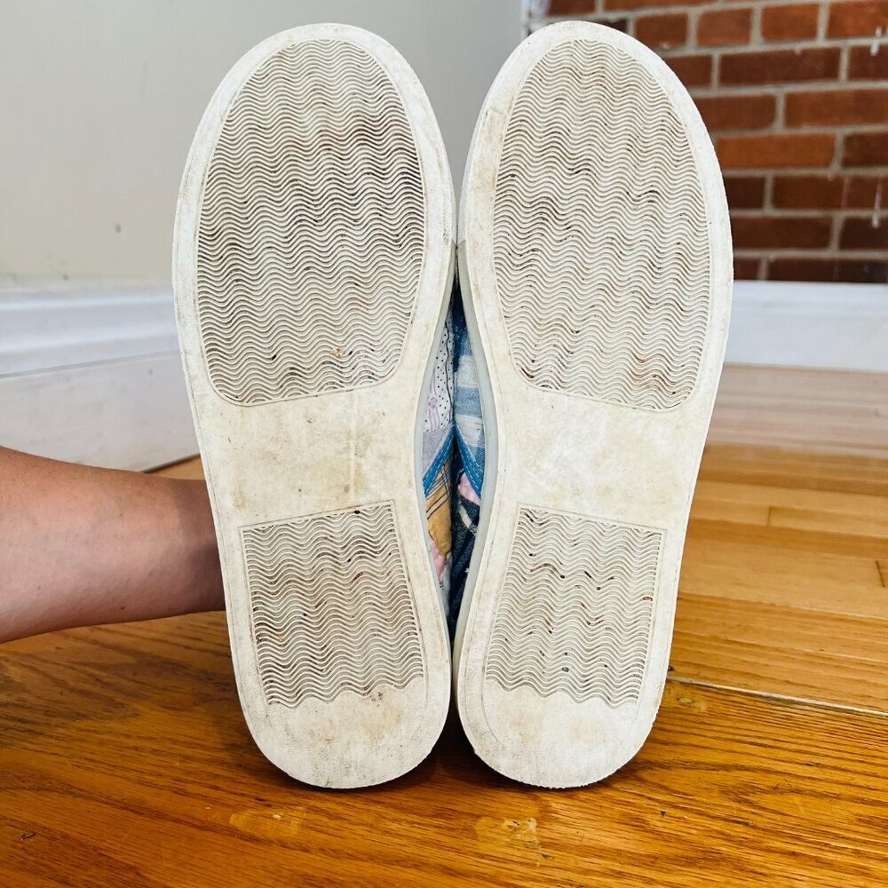 Farewell Frances Vintage Quilted Blanket Shoes Sneakers Size 8 - Picture 9 of 9